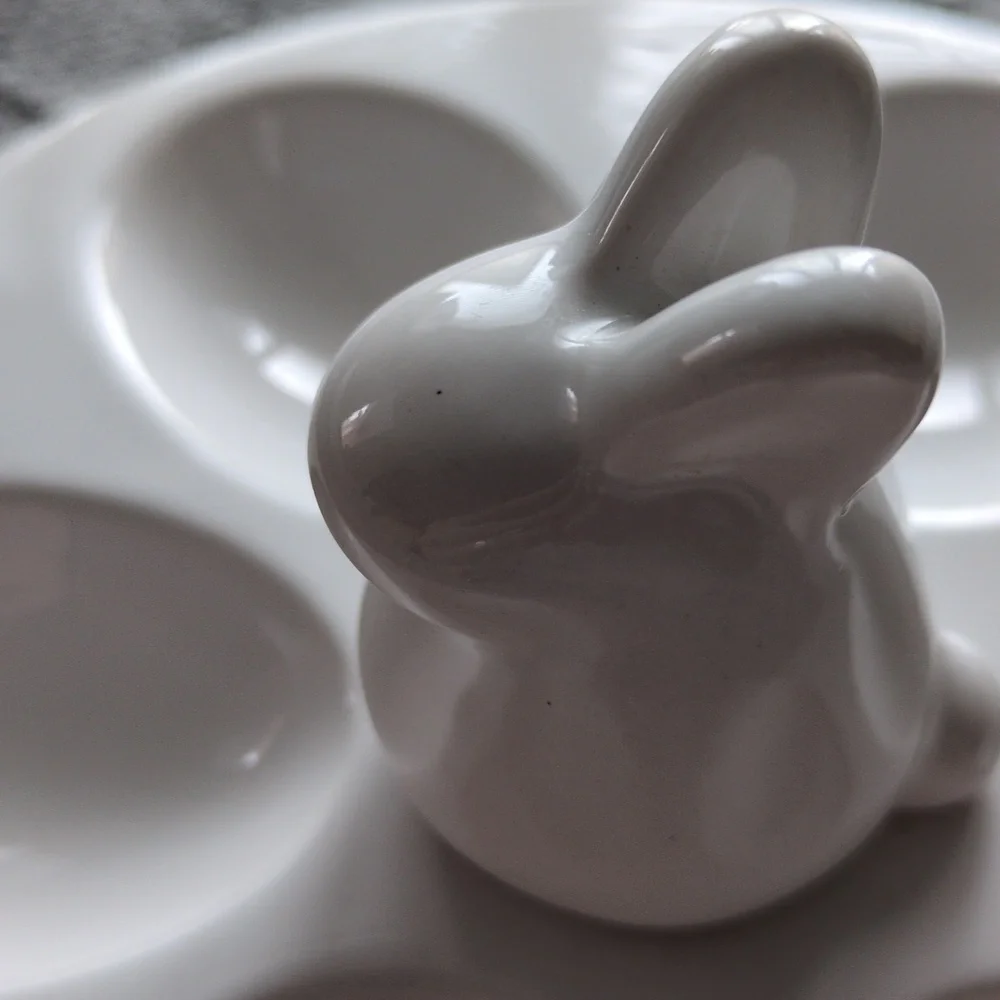 Deviled egg plate bunny serving dish Tag Brunch